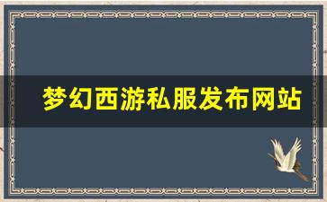 梦幻西游私服发布网站 (13)